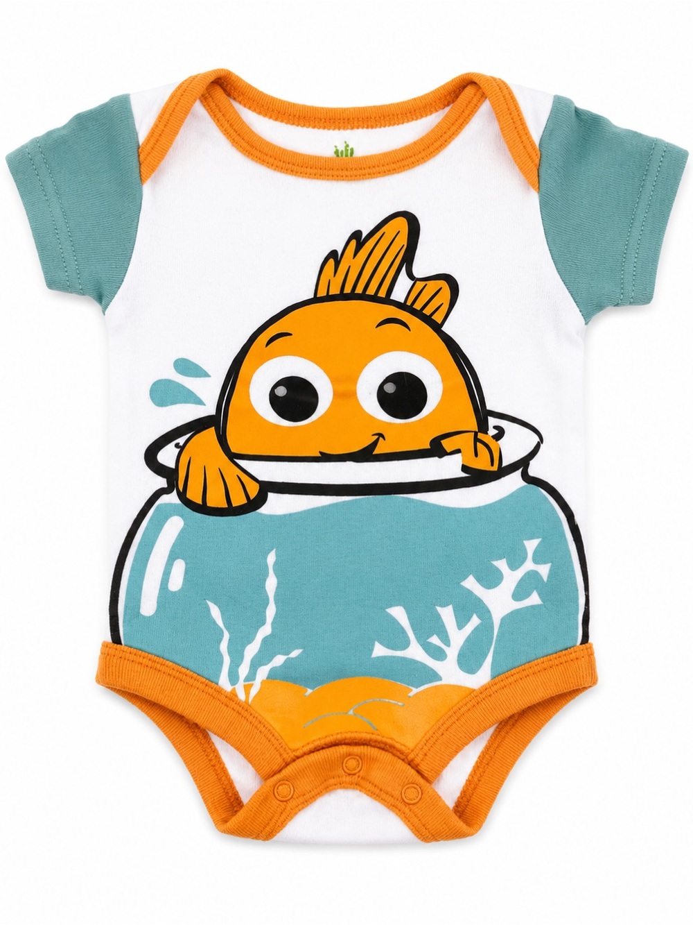 Disney NEMO Baby Bodysuit with Teal Accents